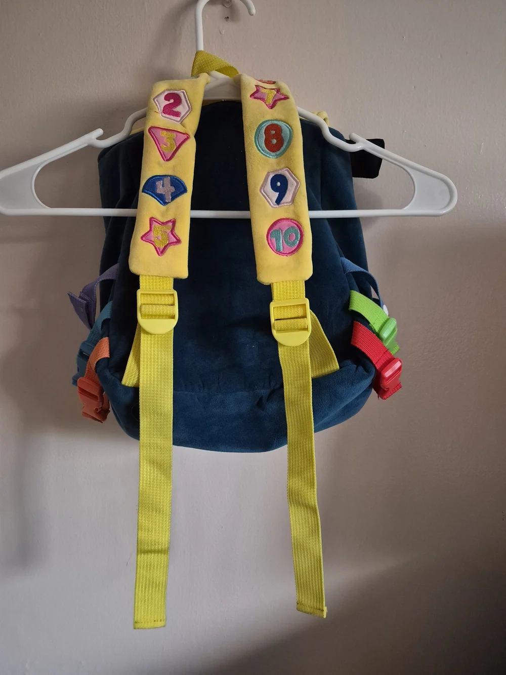 Sensory Learning Kids Backpack - Yellow & Navy Activity Bag
